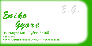 eniko gyore business card